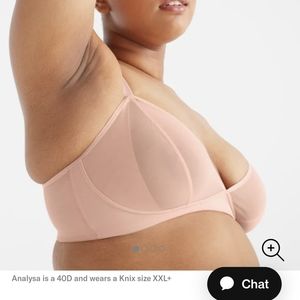 Knix Mesh Deep-V Bra XS++ (30F)